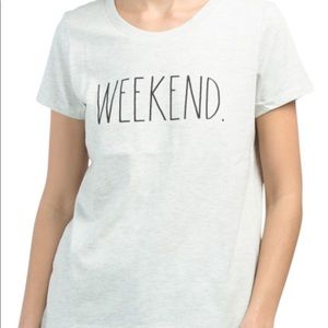 NEW Rae Dunn Weekend T-shirt Size M